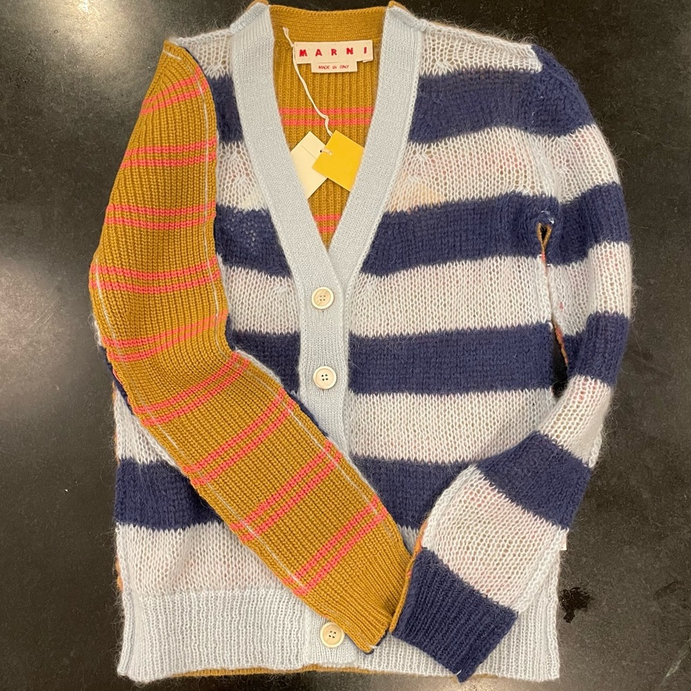 Marni mixed stripe cardigan NWT